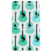 Blue Acoustic Guiters Pattern Klein Cadeauzakje (Achterkant)