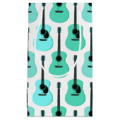 Blue Acoustic Guiters Pattern Klein Cadeauzakje (Voorkant)