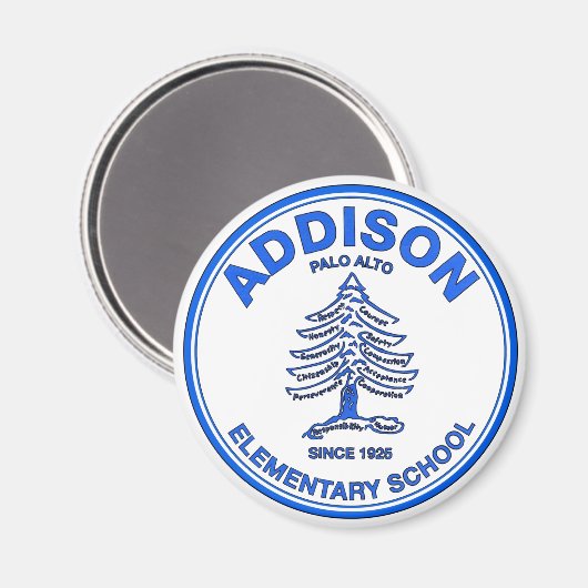 Blue Addison Magnet (Voorkant / Achterkant)