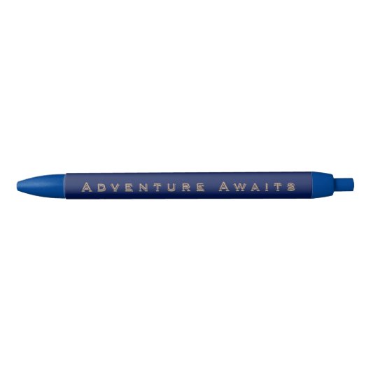 Blue Adventure Kugelschreiber Zwarte Inkt Pen (Voorkant)