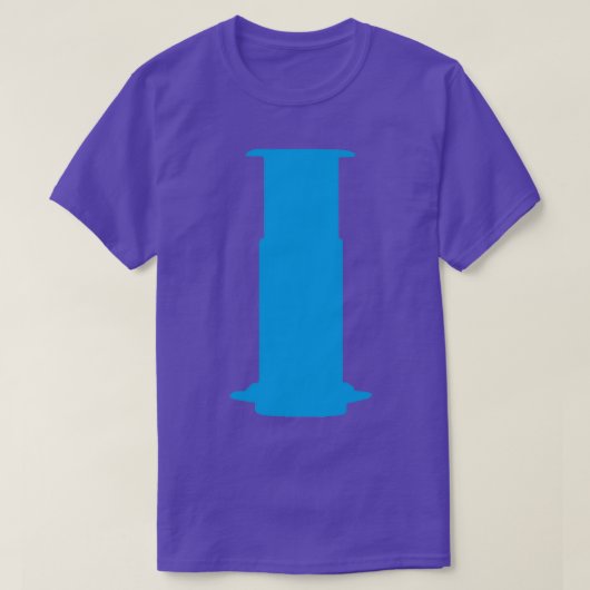 Blue Aeropress Limited-ontwerp T-shirt (Design voorkant)