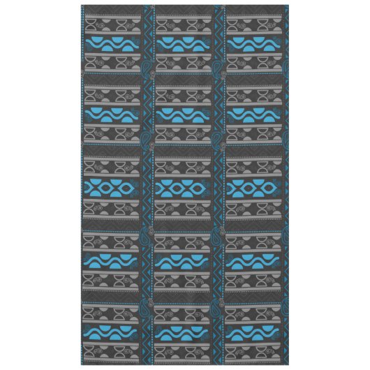 Blue African Aztec Tafelkleed (Voorkant)
