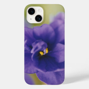 Blue African Violet Saintpaulia Case-Mate iPhone 14 Hoesje