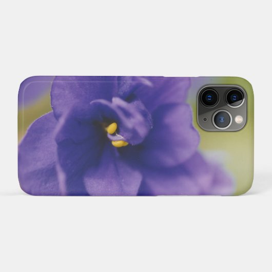 Blue African Violet Saintpaulia Case-Mate iPhone Case (Achterkant (horizontaal))