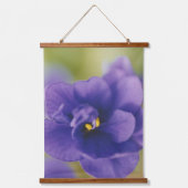 Blue African Violet Saintpaulia Hangend Wandkleed (Voorkant)