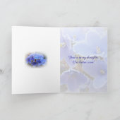 Blue African Violets Surgery get Well Kaart (Binnen)
