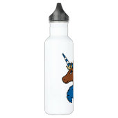 Blue Afro Unicorn Waterfles (Links)