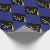 Blue Afstuderen Cadeau Cadeaupapier (Hoek)