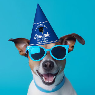 Blue Afstuderen Custom 2025 afstudeerfeest Feesthoedjes