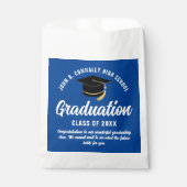 Blue Afstuderen Modern 2025 Custom Graduation Part Bedankzakje (Voorkant)