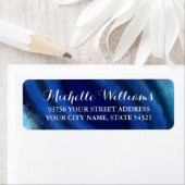 Blue Agaat Bruiloft retour adreslabels Etiket (Insitu)