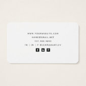 Blue Agaat Oorbel & Ketting Display Kaarten Visitekaartje (Achterkant)