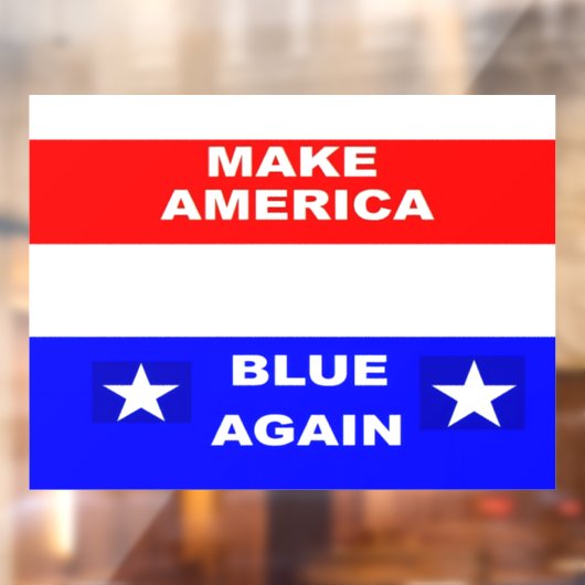 Blue Again Raamsticker (Vel 2)