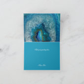 Blue Agate Bedankt Opmerking Kaart (Binnen)