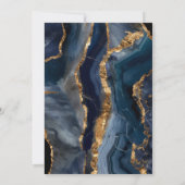 Blue Agate Gold-bevestiging Kaart (Achterkant)