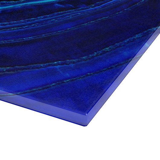 Blue Agate Marble Digital Art Snijplank (Hoek)