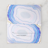Blue Agate Place Cards Plaatskaartje (Buitenkant ongevouwen)