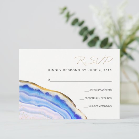 Blue Agate RSVP (Staand voorkant)