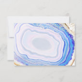 Blue Agate RSVP Kaartje (Achterkant)