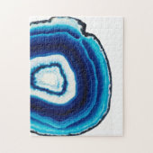 Blue Agate Slice | Custom Legpuzzel (Verticaal)