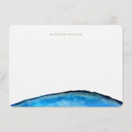 Blue Agate Stationery Notitiekaartje