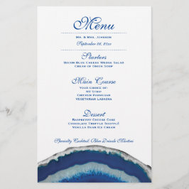 Blue Agate Weddenmenu