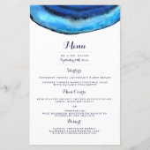 Blue Agate Weddenmenu (Voorkant)