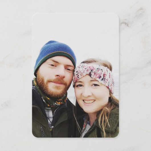 Blue Agate Wedding RSVP Online QR Code Foto Informatiekaartje (Achterkant)