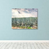 Blue Agave Canvas Afdruk (Insitu (Houten vloer))