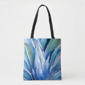 Blue Agave Custom Name of Text Tote Bag (Voorkant)