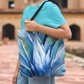 Blue Agave Custom Name of Text Tote Bag