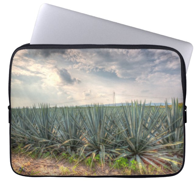 Blue Agave Laptop Sleeve (Voorkant)