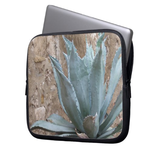 Blue Agave Plant Foto van Texas Mission Laptop Sleeve (Voorkant Links)