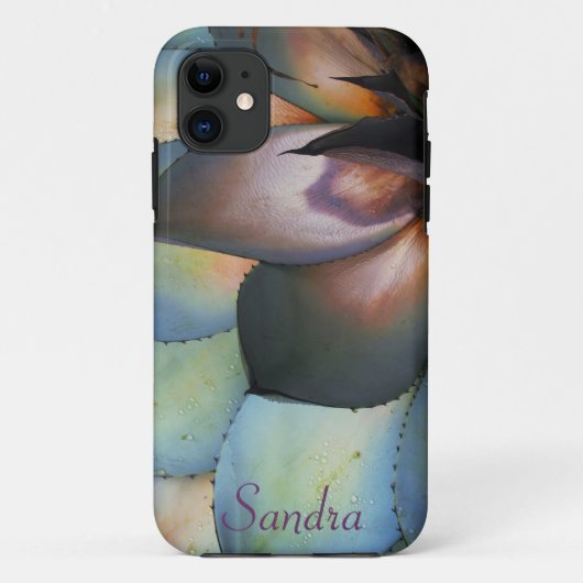 Blue Agave Succulent iPhone 5 Hoesje *personalize* (Achterkant)