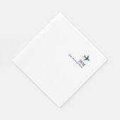 Blue Airplane Aircraft Jet Airline Pilot Party Servet (Hoek)