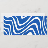 Blue Airplane Ticket Uitnodiging voor verjaardagsf (Achterkant)