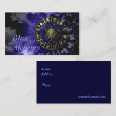 Blue Alchemy Astrology Visitekaartje (Voorkant / Achterkant)