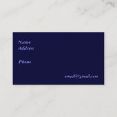 Blue Alchemy Astrology Visitekaartje (Achterkant)