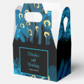 Blue Alcohol Ink verjaardagsfeestje Bedankdoosjes (Geopend)