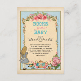 Blue  Alice in Wonderland Boeken voor Baby Informatiekaartje