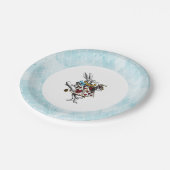 Blue Alice in Wonderland konijn Papieren Bordje (Gekanteld)