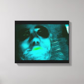 Blue Alien Canvas Afdruk (Voorkant)