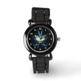 Blue Alien Kinder horloge