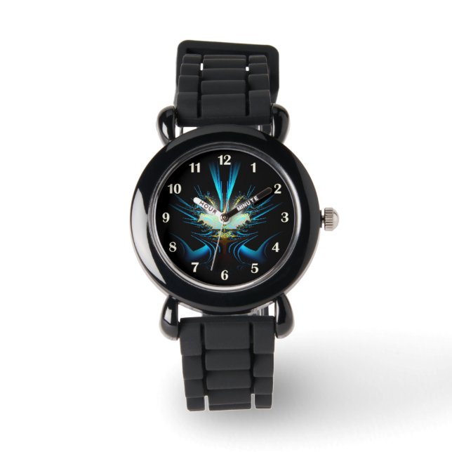 Blue Alien Kinder horloge (Voorkant)