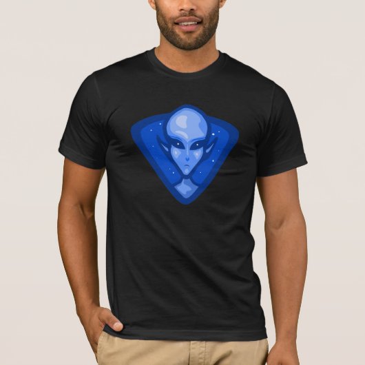 Blue Alien Logo T-shirt (Voorkant)