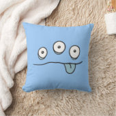 Blue Alien Monster Cushion Kussen (Deken)