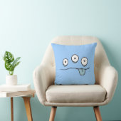 Blue Alien Monster Cushion Kussen (Stoel)