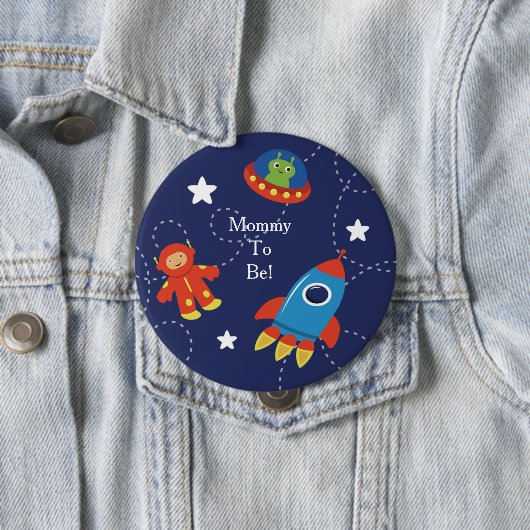 Blue Alien Space - Aangepaste mammie om Button te  (In situ)