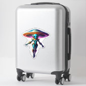 Blue Alien Sticker (Koffer)