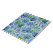 Blue Alliums Tegeltje (Zijkant)